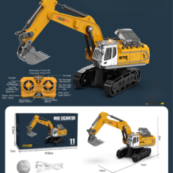 Rchobi 1/64 Uzaktan Kumandalı Alaşımlı Mini RC Ekskavatör 7 rc-mini-ekskavator